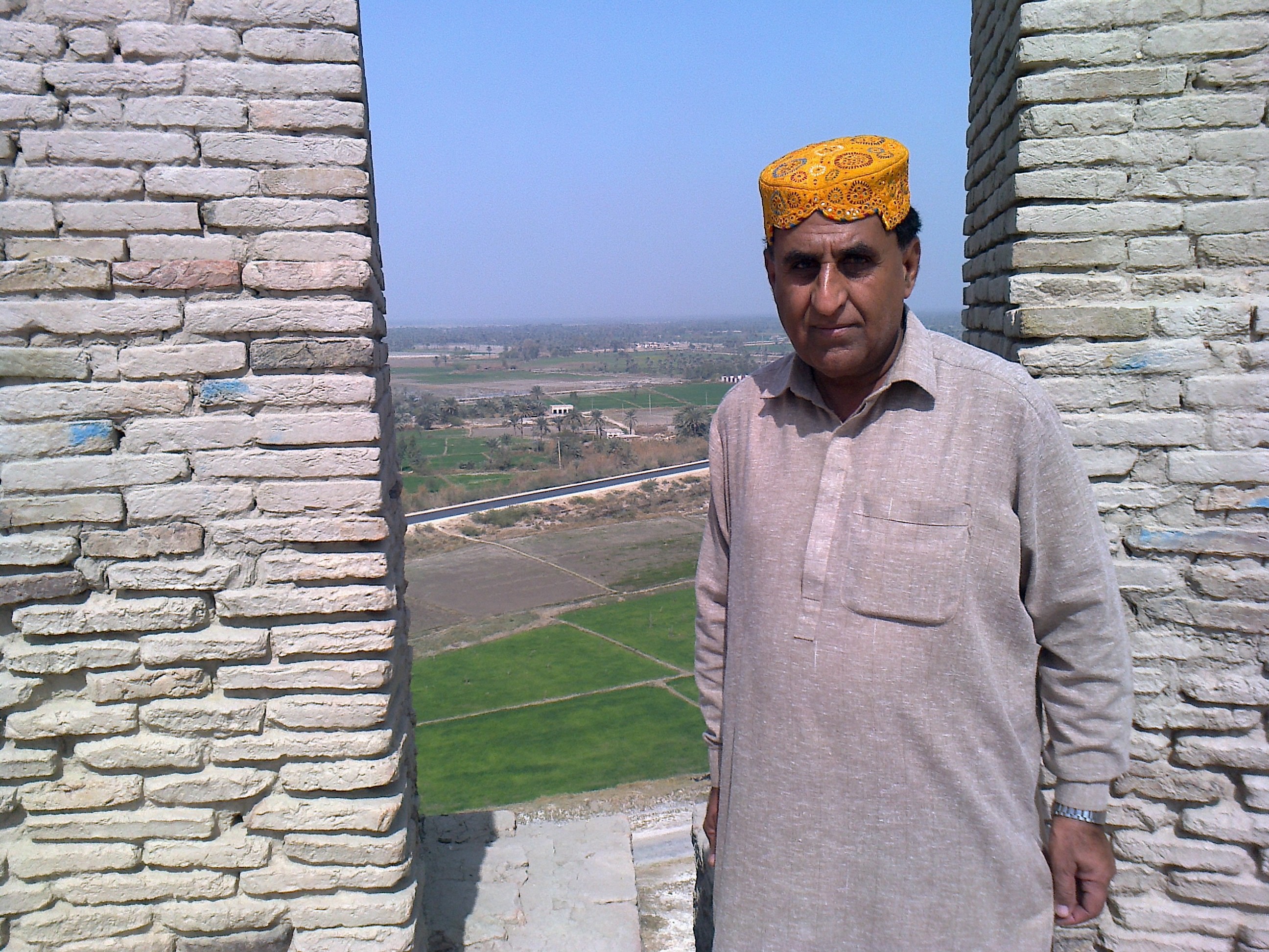 At top of Kod Diji fort district Khairpur Sindh Pakistan